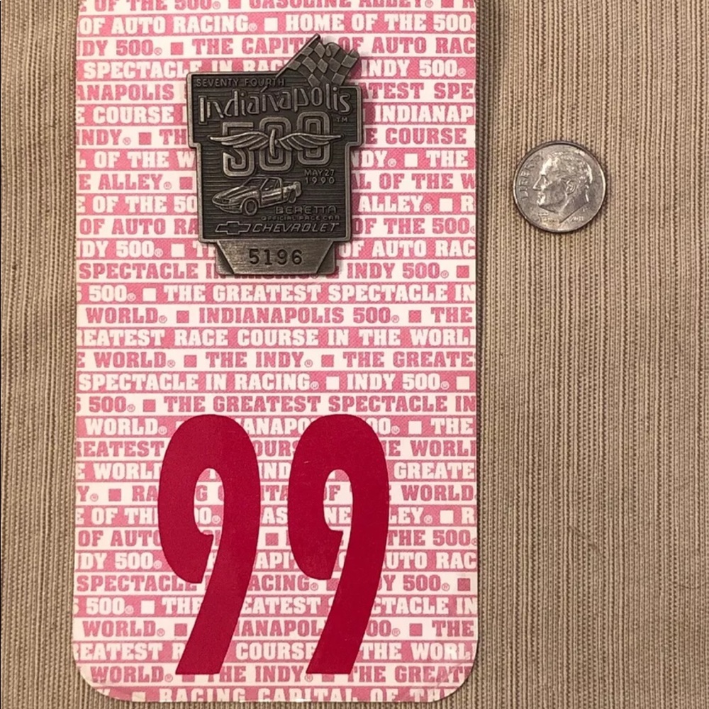 1990 Indianapolis 500 VIP Pin Card #99